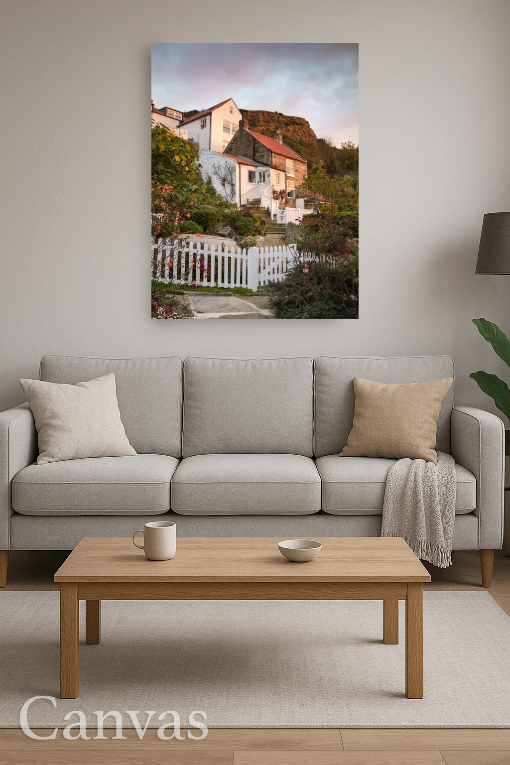 Runswick Bay Cottages 8 Runswick Bay Cottages - Wall-art-for-living-room-portrait