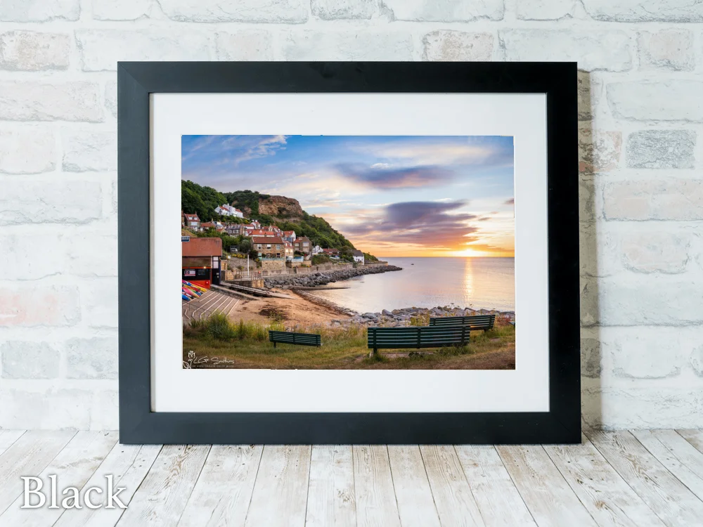 Runswick Bay God's Own County 6 Runswick Bay God's Own County - Black-Landscape-Frame
