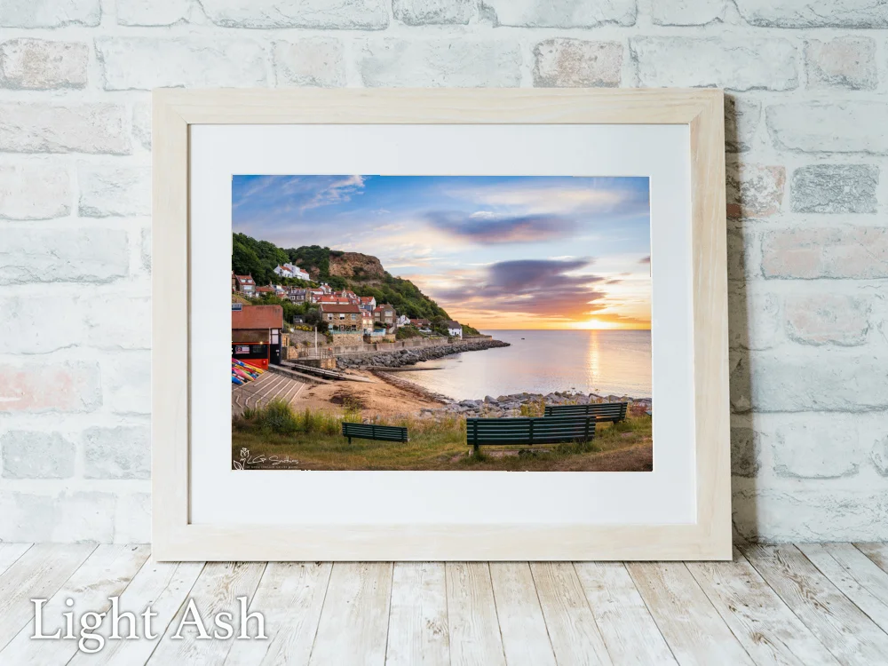 Runswick Bay God's Own County 5 Runswick Bay God's Own County - Light-Ash-Landscape-Frame