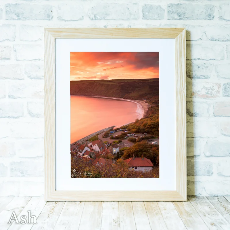 Runswick Bay Yorkshire 4 Runswick Bay Yorkshire - Ash-Portrait-Frame