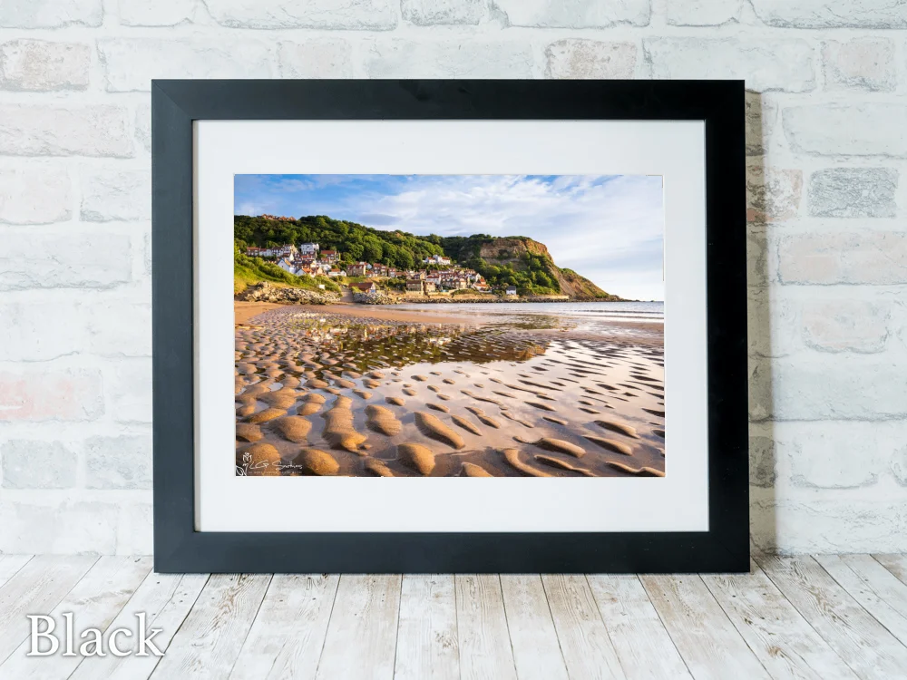 Runswick Bay Yorkshire 6 Runswick Bay Yorkshire - Black-Landscape-Frame
