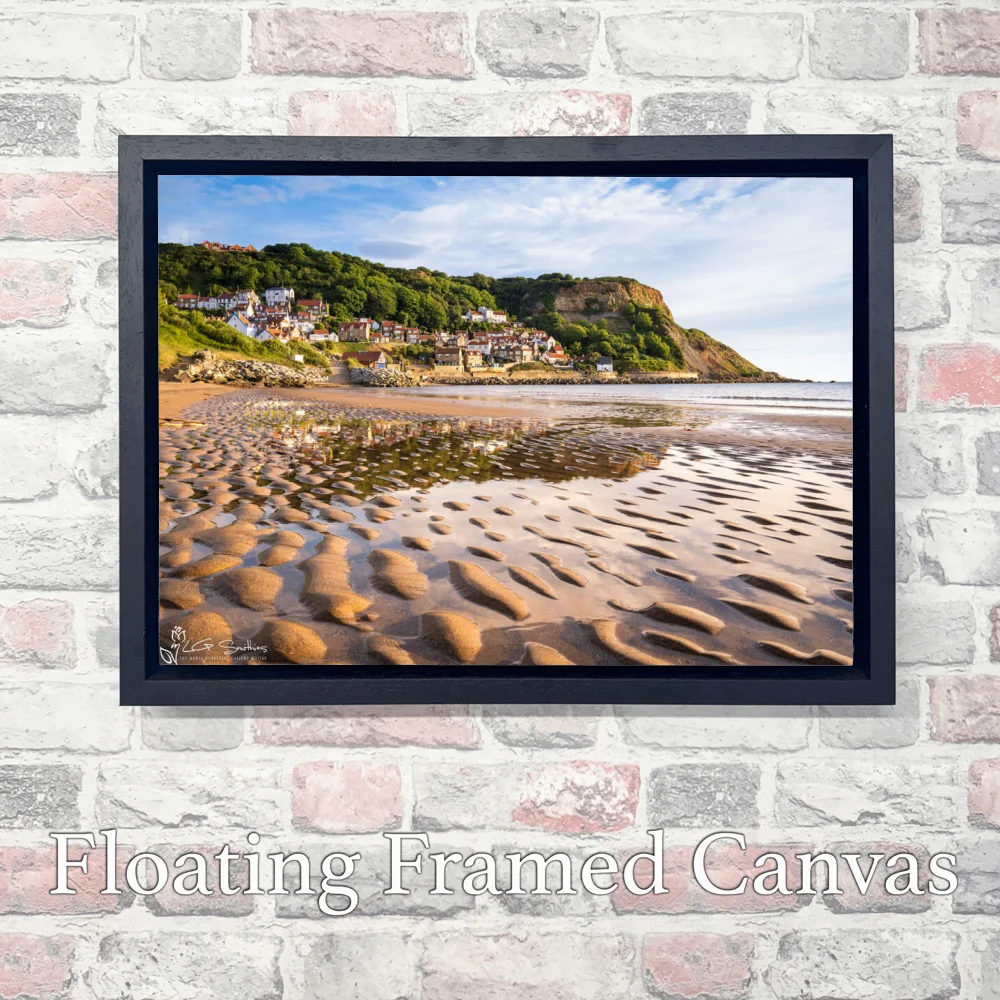 Runswick Bay Yorkshire 3 Runswick Bay Yorkshire - Landscape-Float-Frame-Canvas