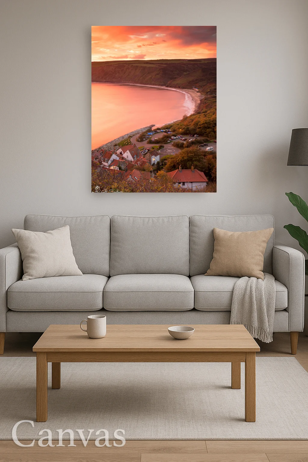 Runswick Bay Yorkshire 8 Runswick Bay Yorkshire - Wall-art-for-living-room-portrait