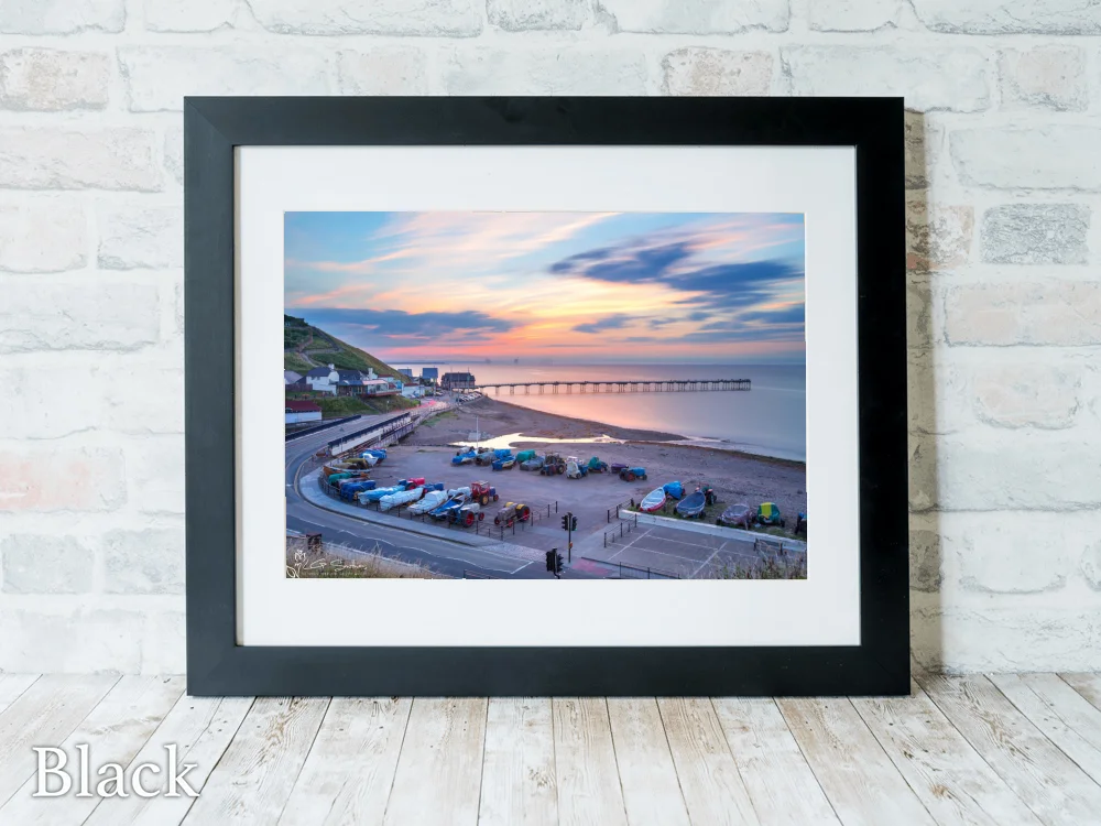 Saltburn At Dusk 6 Saltburn At Dusk - Black-Landscape-Frame