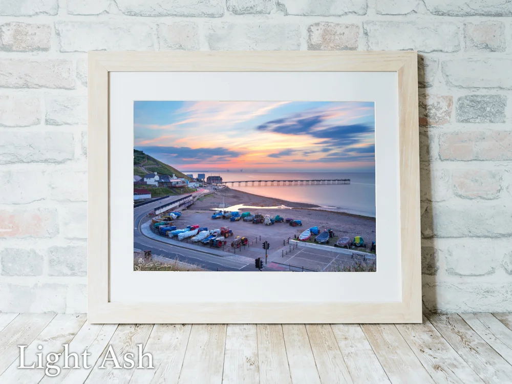 Saltburn At Dusk 5 Saltburn At Dusk - Light-Ash-Landscape-Frame