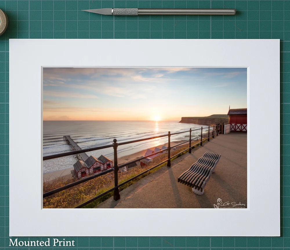 Saltburn Beach View 2 Saltburn Beach View - Landscape-Mounted-Print