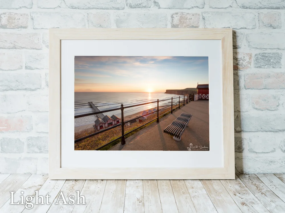 Saltburn Beach View 5 Saltburn Beach View - Light-Ash-Landscape-Frame