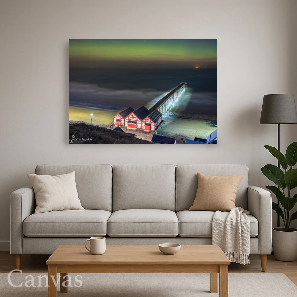 Saltburn Northern Lights 8 Saltburn Northern Lights - Wall-art-for-living-room-landscape