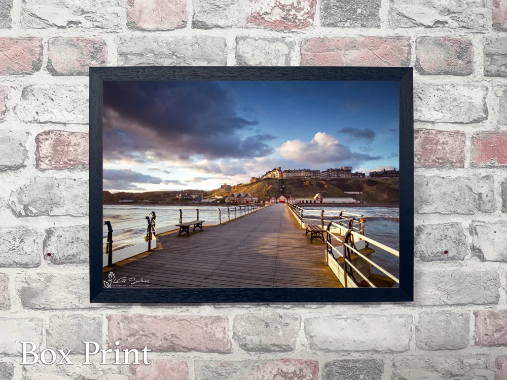 Saltburn Pier Winter Sunrise 4 Saltburn Pier Winter Sunrise - Landscape-Box-Print