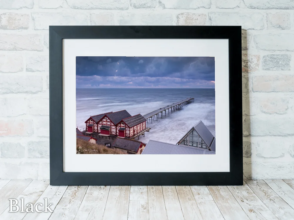 Saltburn Pier Winters Evening 6 Saltburn Pier Winters Evening - Black-Landscape-Frame