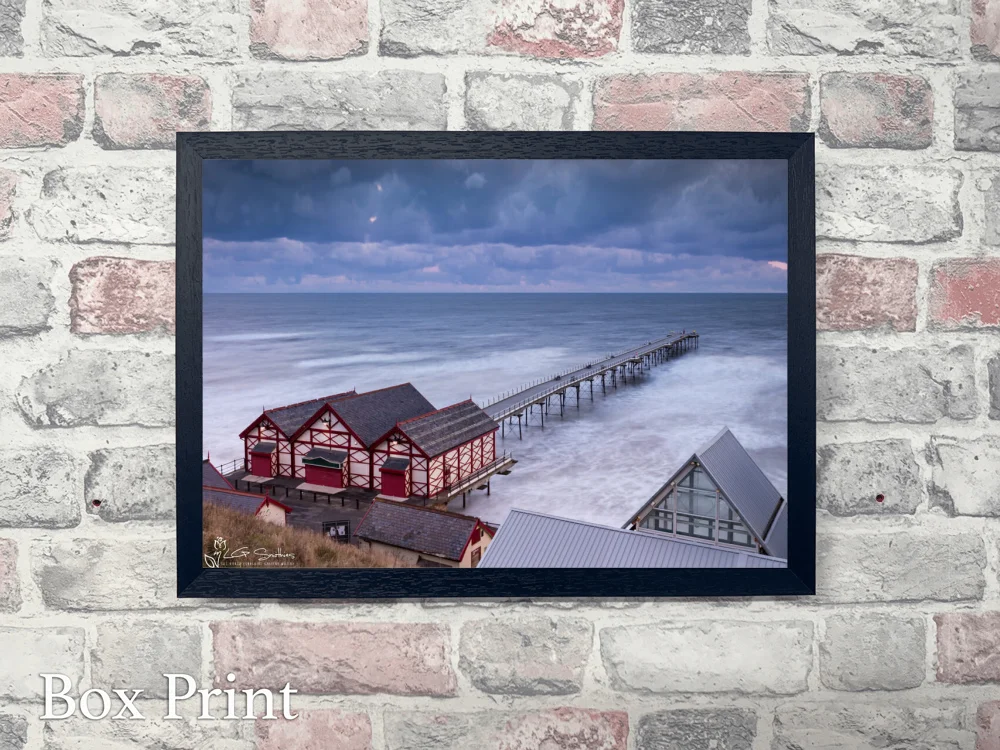 Saltburn Pier Winters Evening 4 Saltburn Pier Winters Evening - Landscape-Box-Print