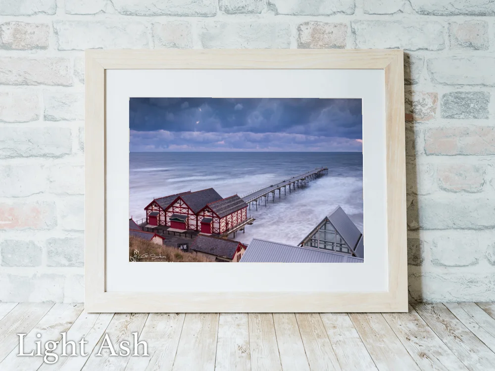 Saltburn Pier Winters Evening 5 Saltburn Pier Winters Evening - Light-Ash-Landscape-Frame