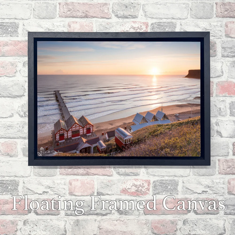 Saltburn Sunrise 3 Saltburn Sunrise - Landscape-Float-Frame-Canvas