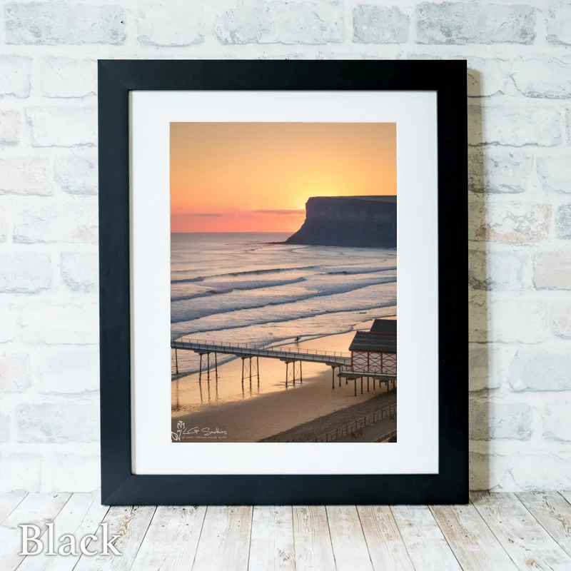 Saltburn Surfer 3 Saltburn Surfer - Black-Portrait-Frame