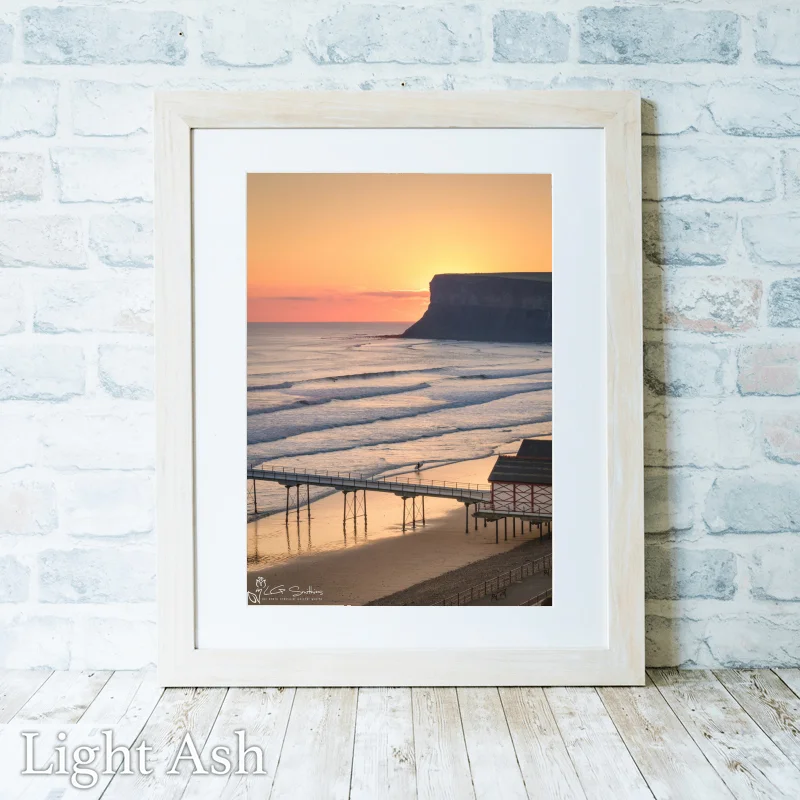Saltburn Surfer 2 Saltburn Surfer - Light-Ash-Portrait-Frame