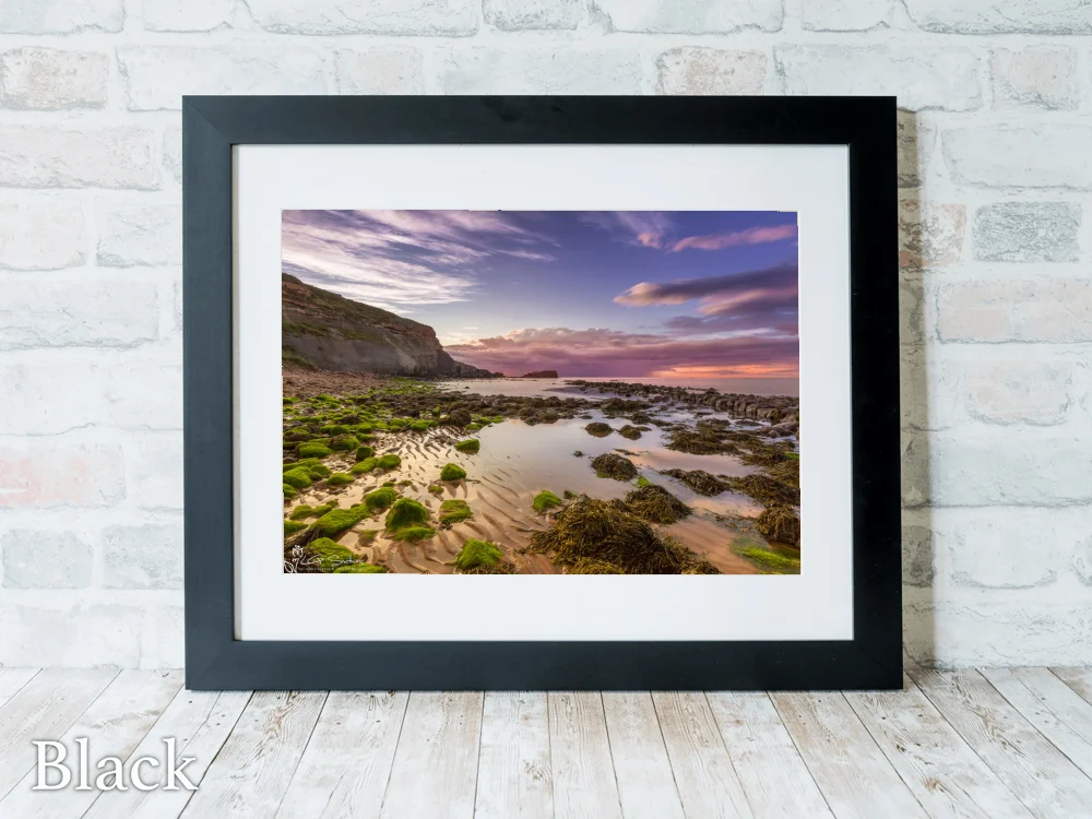 Saltwick Rock Pools 6 Saltwick Rock Pools - Black-Landscape-Frame