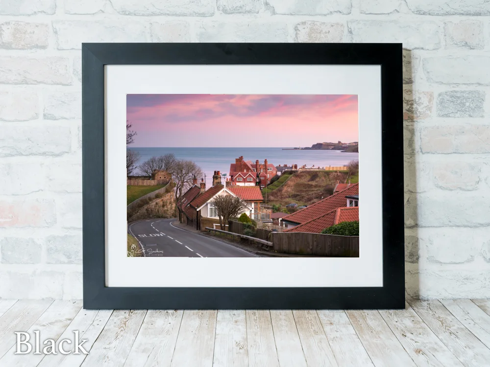 Sandsend and Whitby 6 Sandsend and Whitby - Black-Landscape-Frame