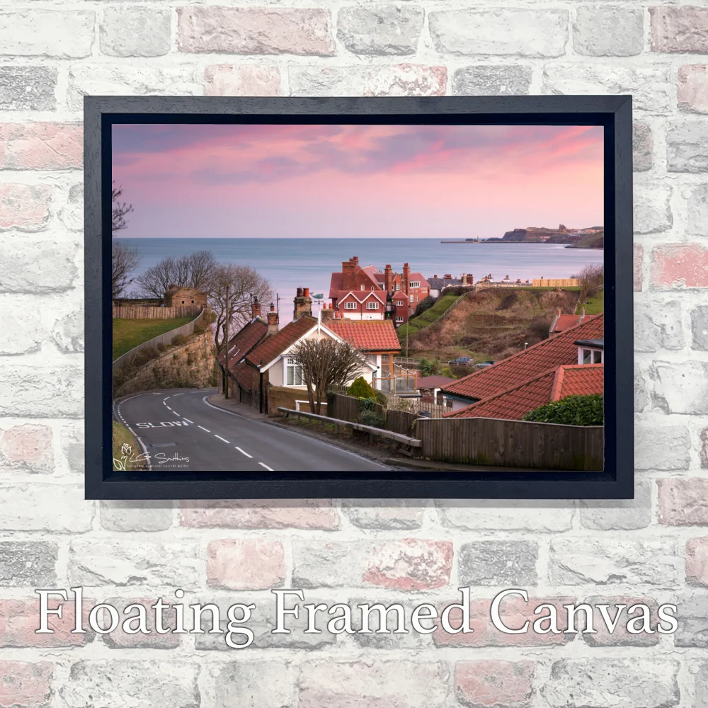 Sandsend and Whitby 3 Sandsend and Whitby - Landscape-Float-Frame-Canvas