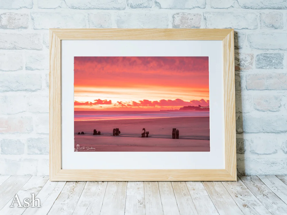 Sandsend Beach and Whitby at Dawn 7 Sandsend Beach and Whitby at Dawn - Ash-Landscape-Frame