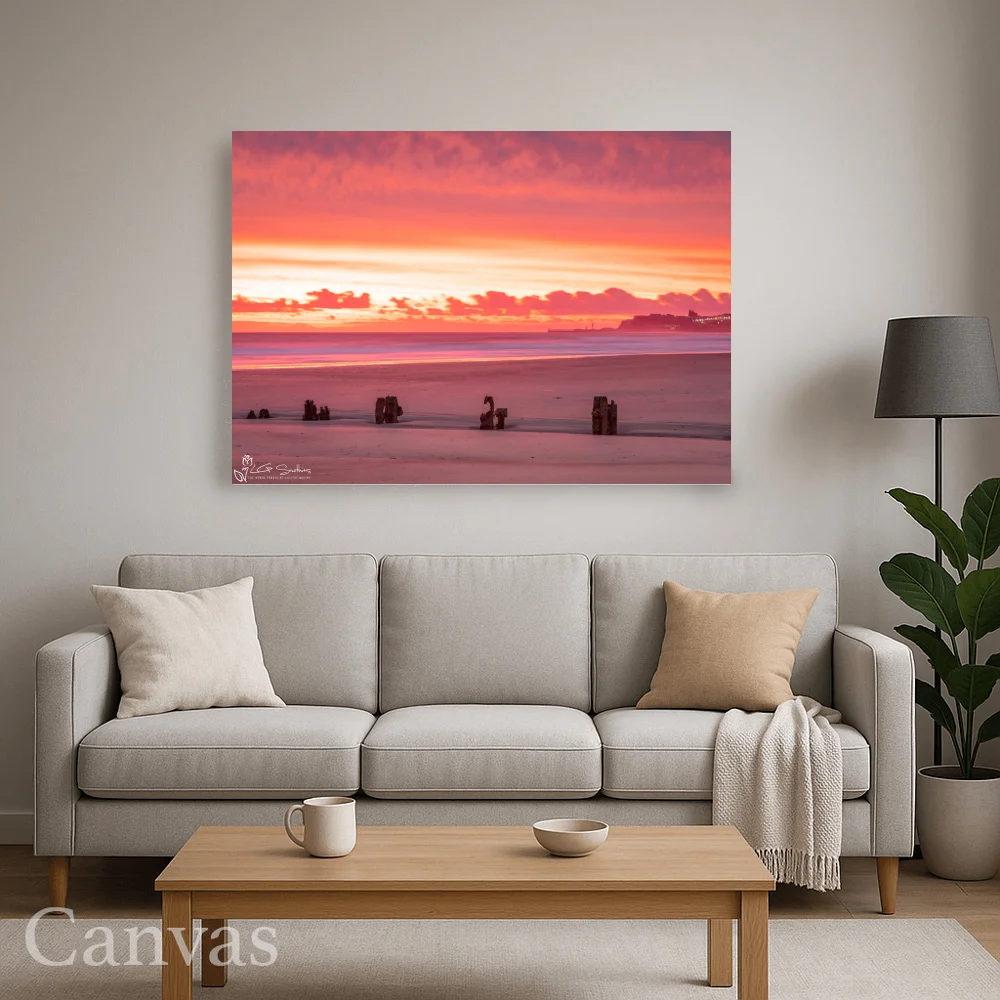 Sandsend Beach and Whitby at Dawn 8 Sandsend Beach and Whitby at Dawn - Wall-art-for-living-room-landscape