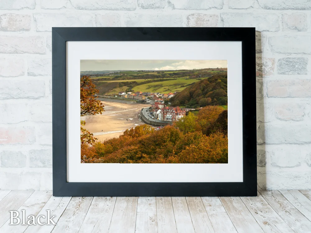 Sandsend In The Autumn 6 Sandsend In The Autumn - Black-Landscape-Frame