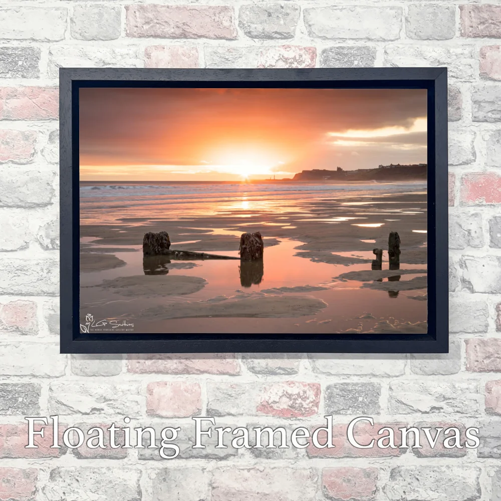 Sandsend Morning 3 Sandsend Morning - Landscape-Float-Frame-Canvas