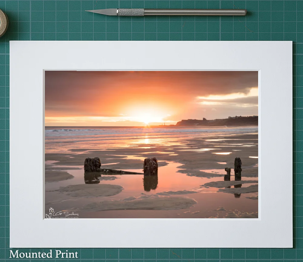 Sandsend Morning 2 Sandsend Morning - Landscape-Mounted-Print