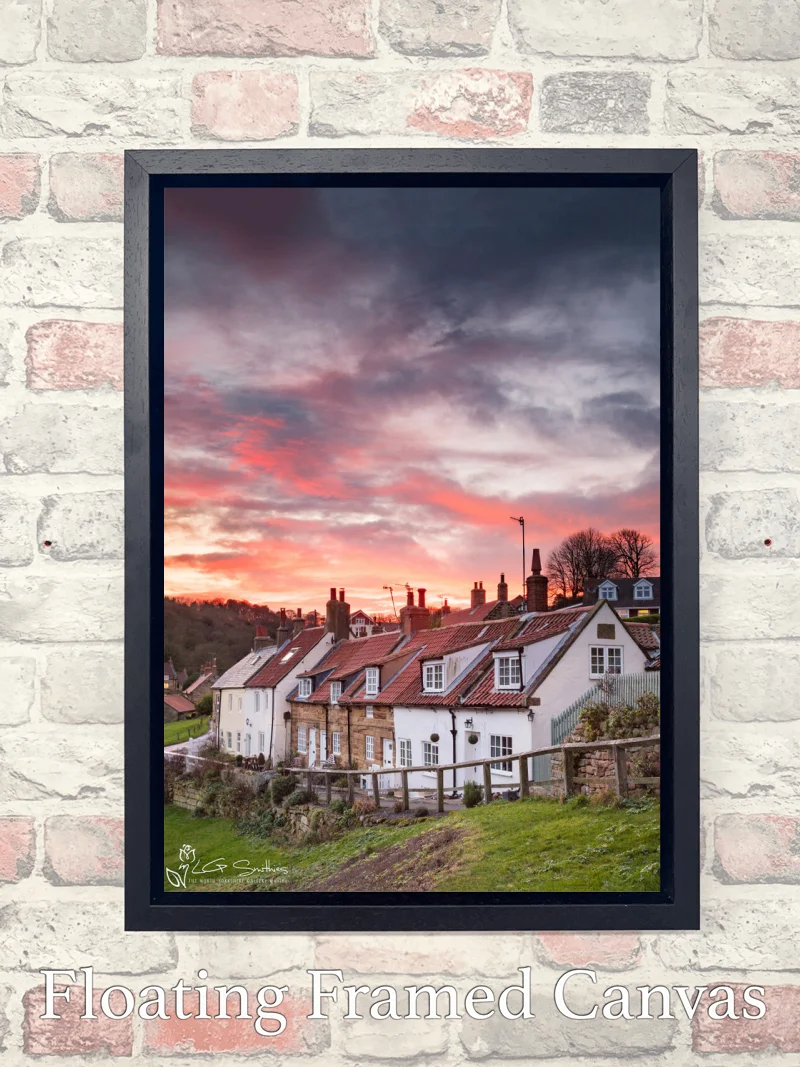 Sandsend Village 7 Sandsend Village - Float-Frame-Canvas-Portrait