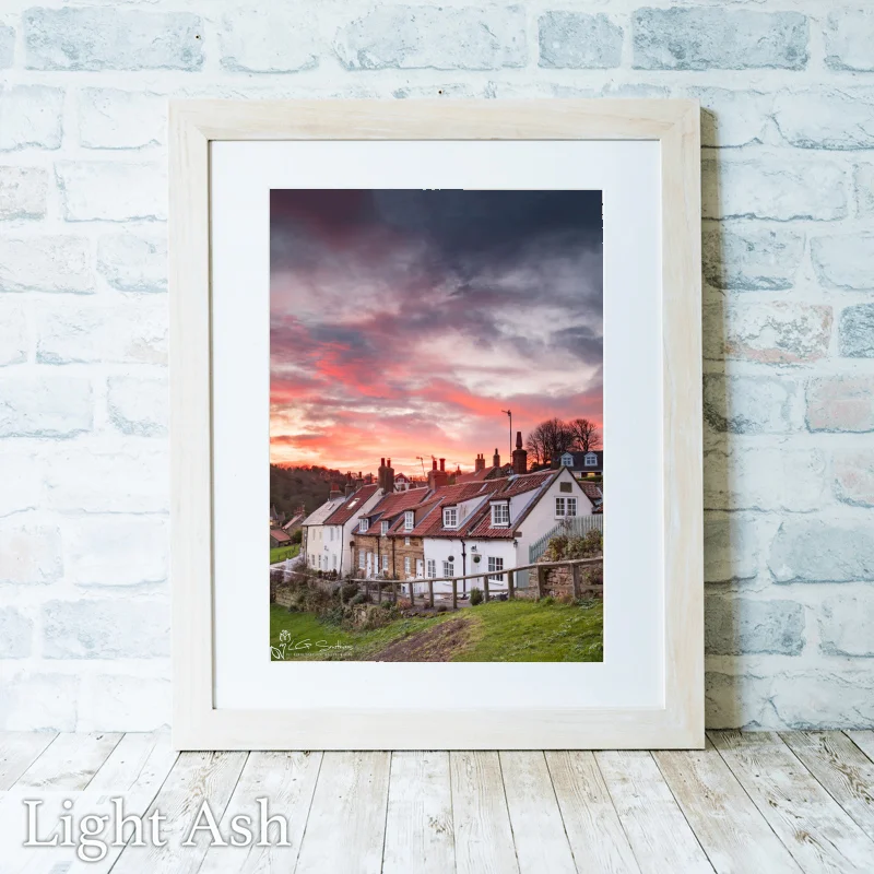 Sandsend Village 2 Sandsend Village - Light-Ash-Portrait-Frame