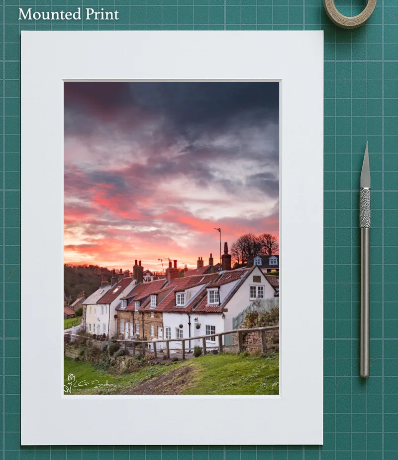 Sandsend Village 5 Sandsend Village - Mounted-Print-Portrait