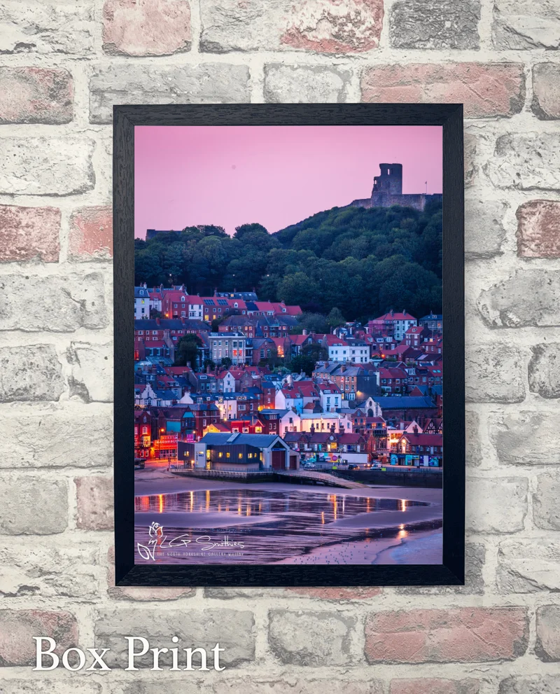Scarborough Castle And South Bay At Dusk 6 Scarborough Castle And South Bay At Dusk - Box-Print-Portrait