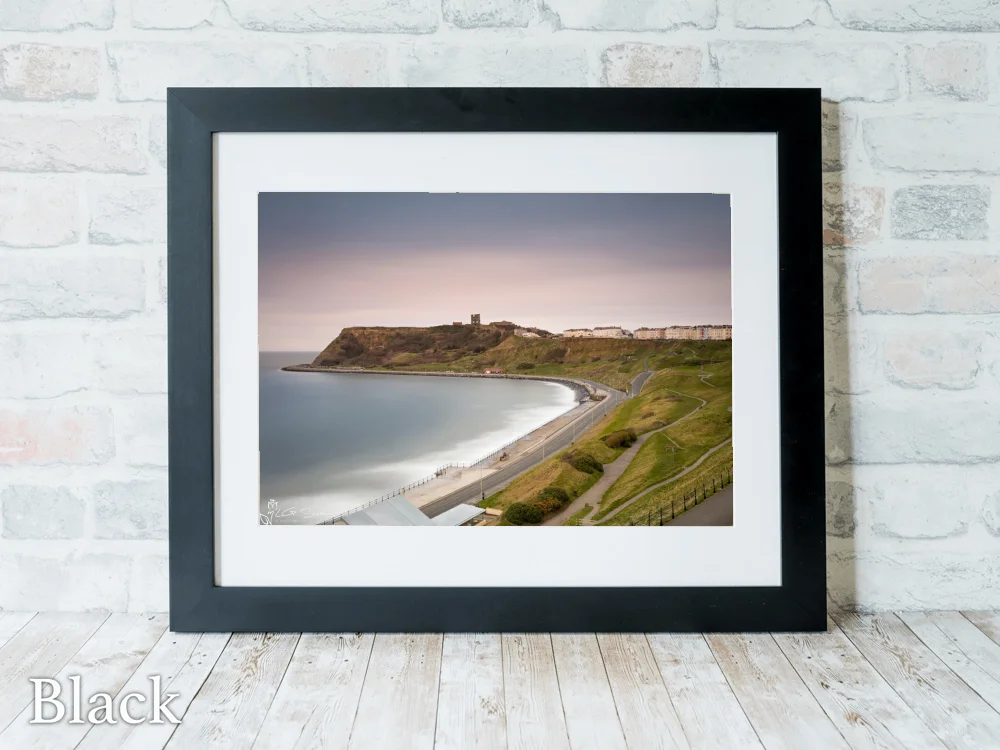 Scarborough North Bay From The Clifton Hotel 6 Scarborough North Bay From The Clifton Hotel - Black-Landscape-Frame