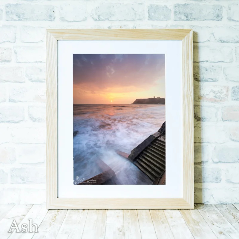 Scarborough Storm At Sunrise 4 Scarborough Storm At Sunrise - Ash-Portrait-Frame