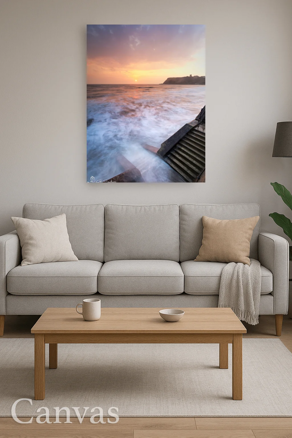 Scarborough Storm At Sunrise 8 Scarborough Storm At Sunrise - Wall-art-for-living-room-portrait