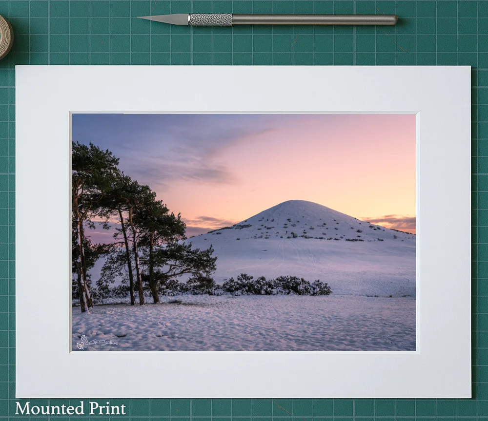 Snow Day, Freebrough Hill Moorsholm 2 Snow Day, Freebrough Hill Moorsholm - Landscape-Mounted-Print