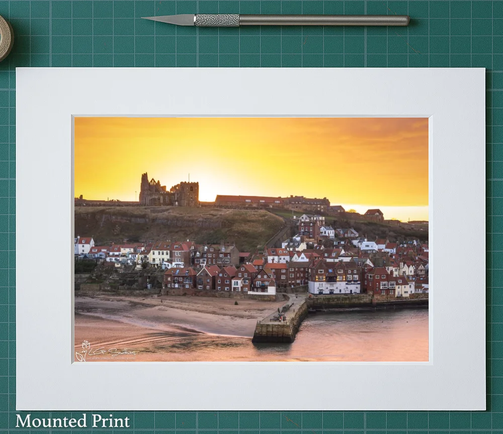 Spectacular Whitby Sunrise 2 Spectacular Whitby Sunrise - Landscape-Mounted-Print