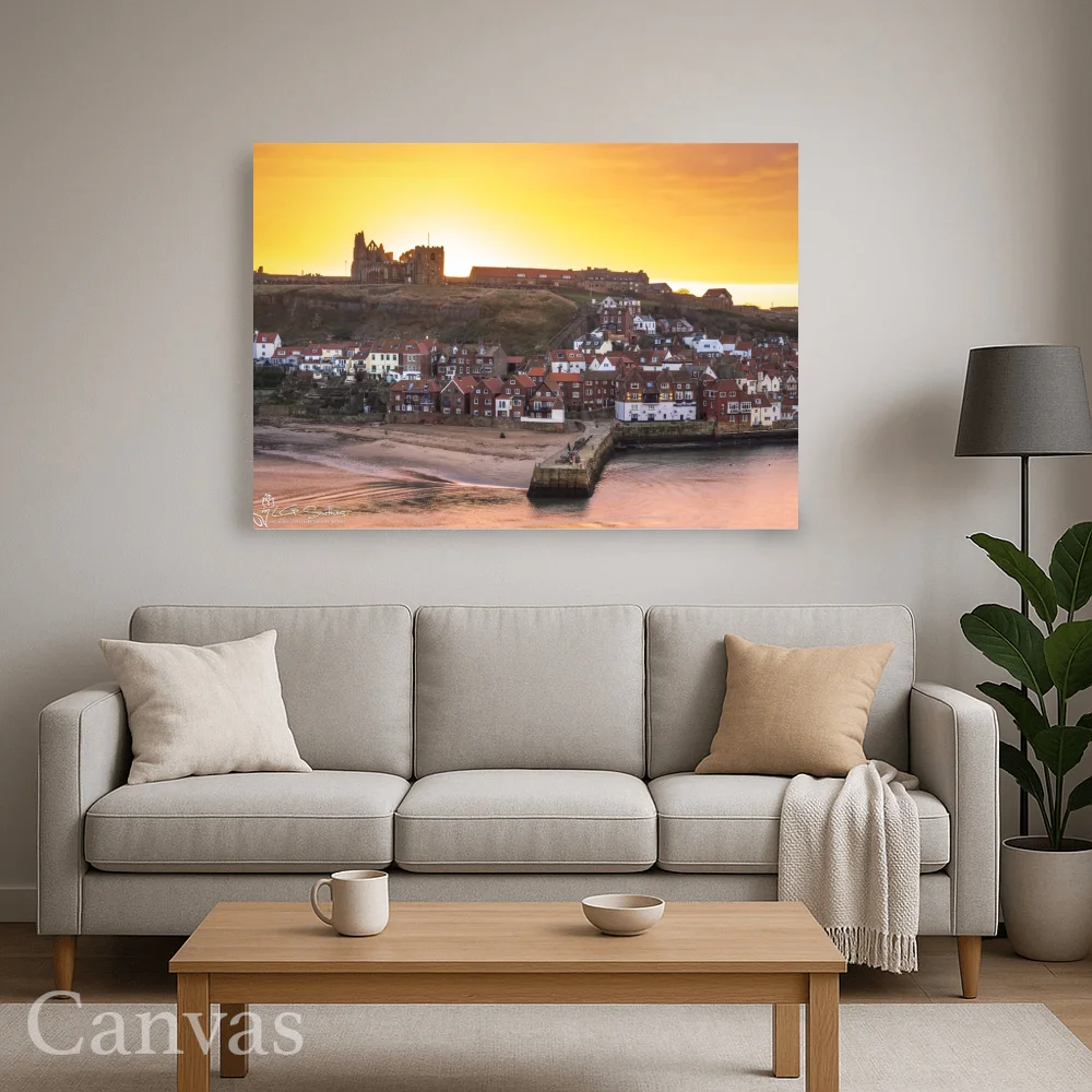 Spectacular Whitby Sunrise 8 Spectacular Whitby Sunrise - Wall-art-for-living-room-landscape