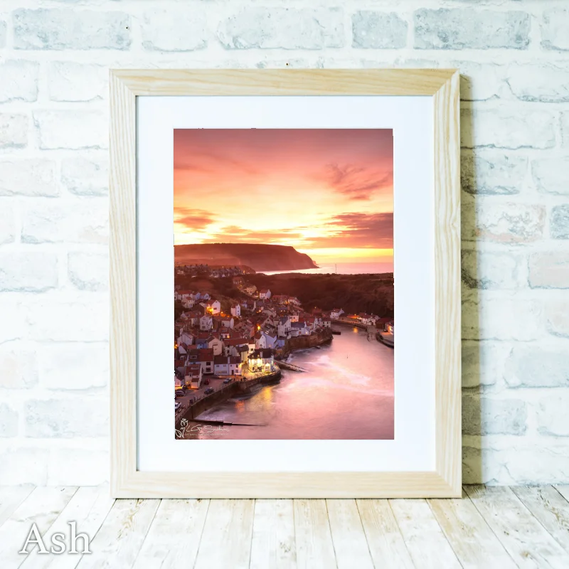 Staithes At Dusk 2019 4 Staithes At Dusk 2019 - Ash-Portrait-Frame