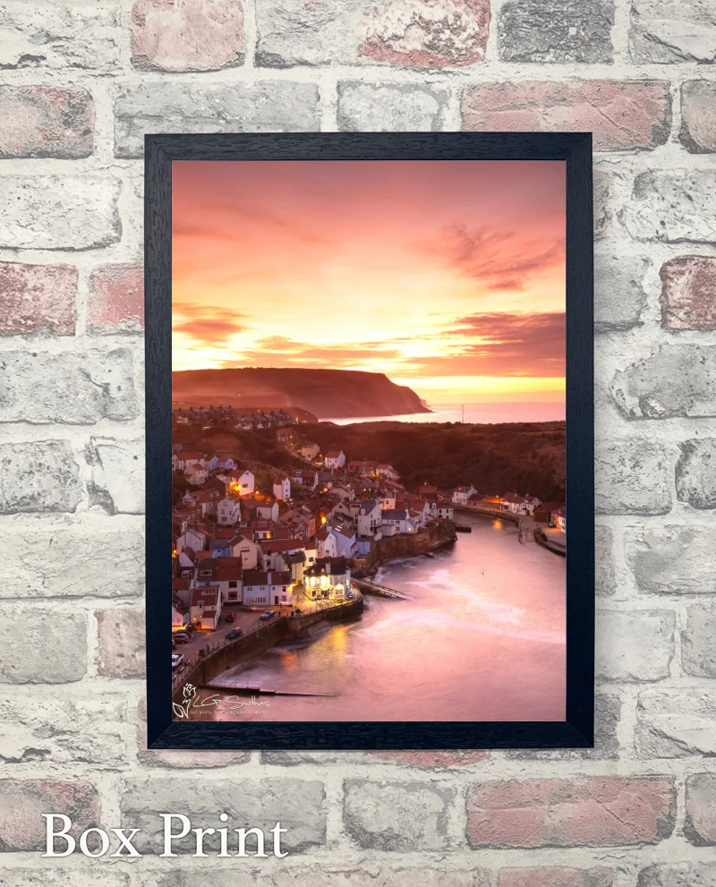 Staithes At Dusk 2019 6 Staithes At Dusk 2019 - Box-Print-Portrait