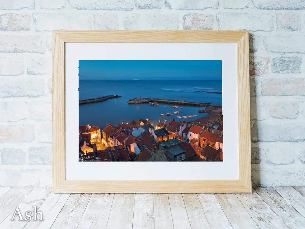 Staithes Boats In The Harbour 7 Staithes Boats In The Harbour - Ash-Landscape-Frame