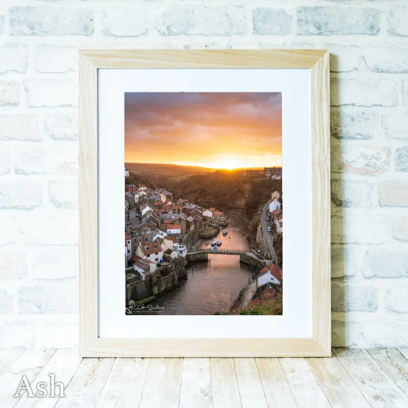 Staithes Glow 4 Staithes Glow - Ash-Portrait-Frame