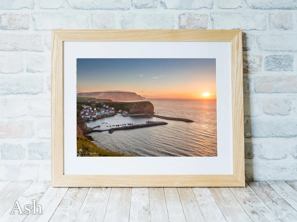 Staithes Harbour Sunset 7 Staithes Harbour Sunset - Ash-Landscape-Frame