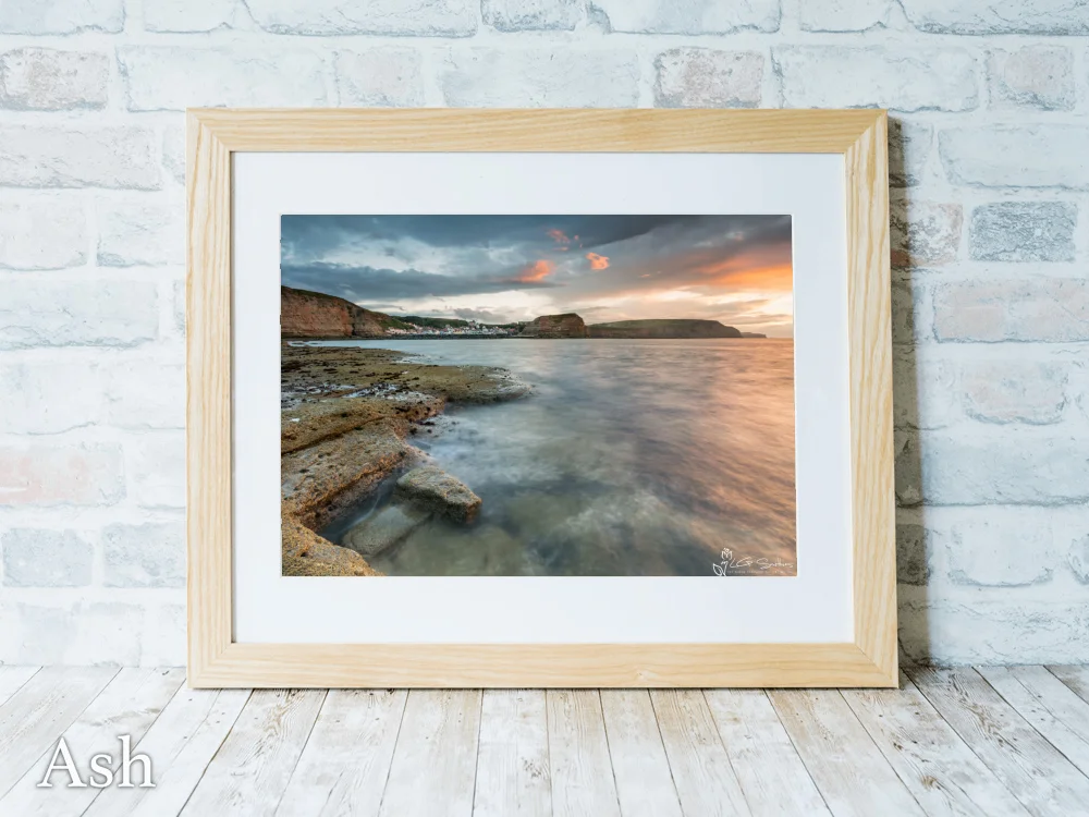 Staithes Low Tide Sunset 7 Staithes Low Tide Sunset - Ash-Landscape-Frame