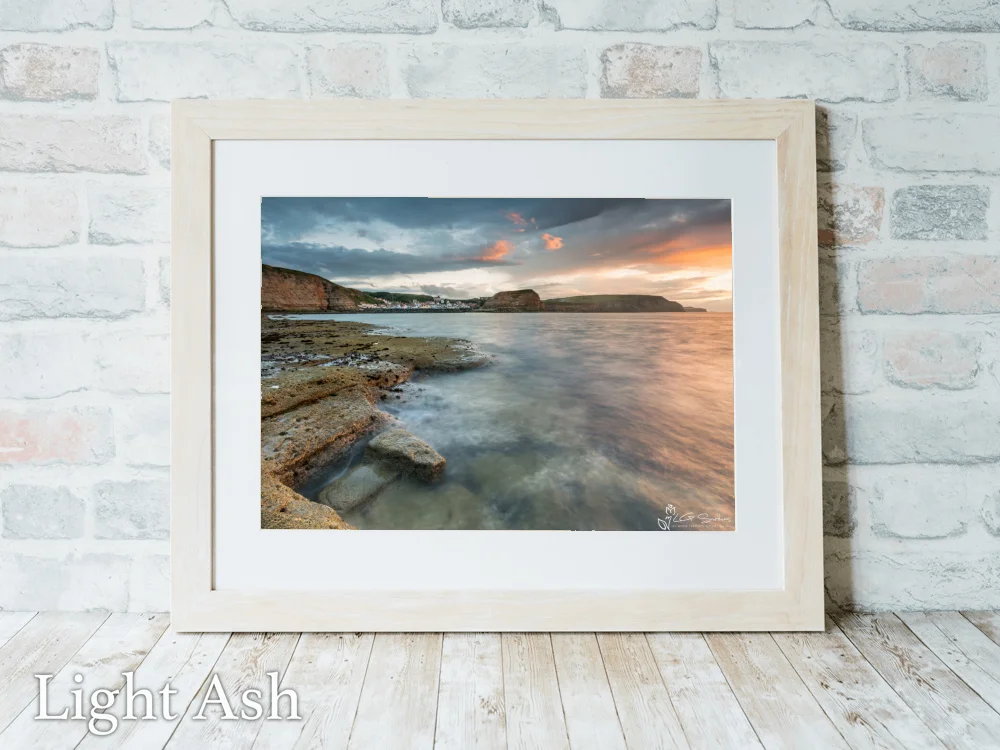Staithes Low Tide Sunset 5 Staithes Low Tide Sunset - Light-Ash-Landscape-Frame