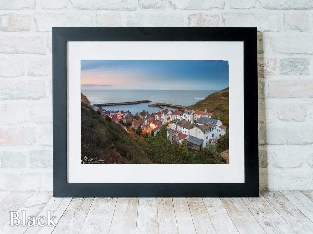 Staithes On The Cleveland Way 6 Staithes On The Cleveland Way - Black-Landscape-Frame