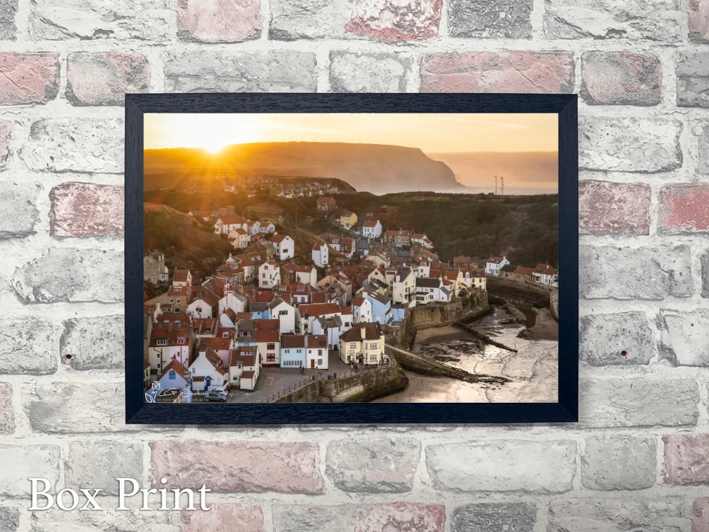 Staithes On The Yorkshire Coast 4 Staithes On The Yorkshire Coast - Landscape-Box-Print