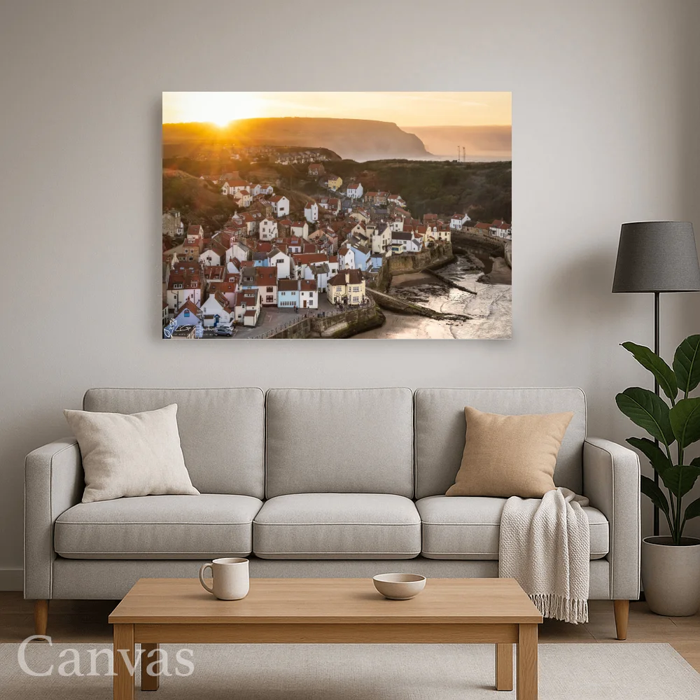 Staithes On The Yorkshire Coast 8 Staithes On The Yorkshire Coast - Wall-art-for-living-room-landscape