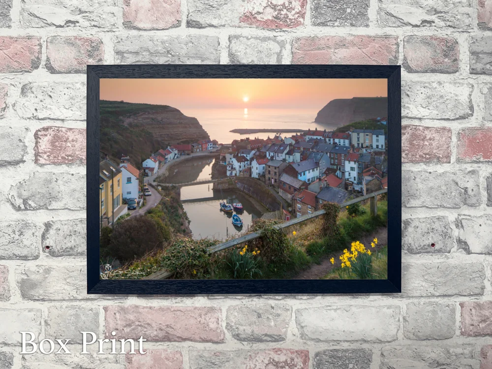 Staithes Spring Sunrise 4 Staithes Spring Sunrise - Landscape-Box-Print