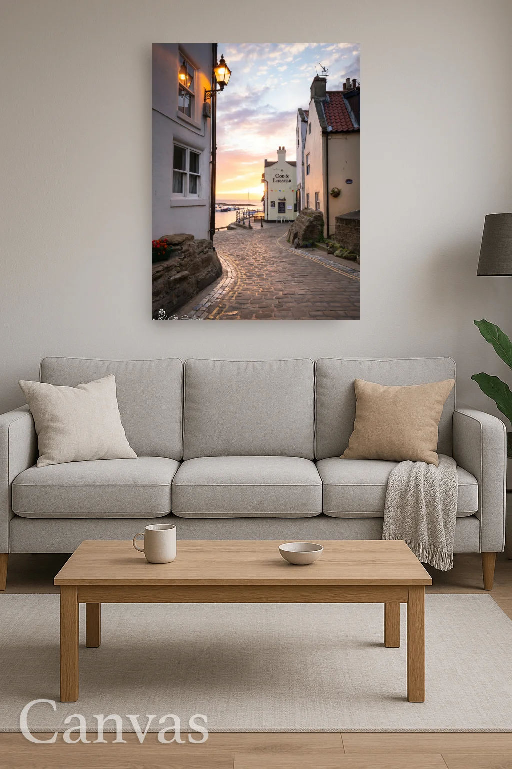 Staithes Sunrise By The Cod And Lobster 8 Staithes Sunrise By The Cod And Lobster Wall art for living room-portrait