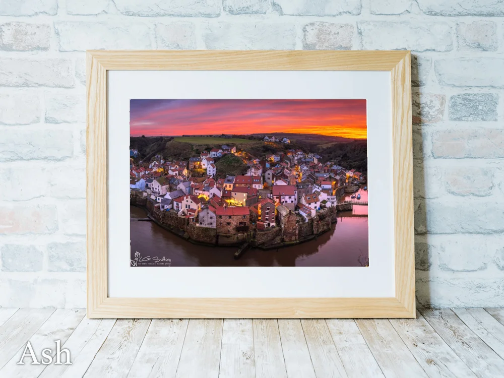 Staithes Winter Evening 7 Staithes Winter Evening - Ash-Landscape-Frame